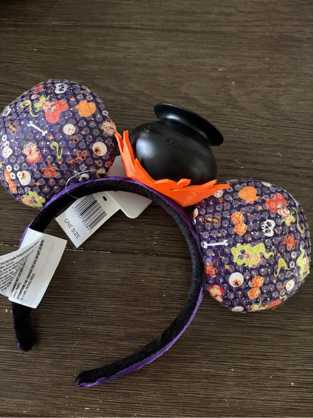 Hocus Pocus Villain Spellcaster Halloween Minnie Mouse Ears - Purple & Orange